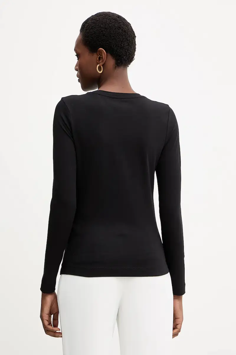 camicia a maniche lunghe LEO donna colore nero W5BI75 J1314 miniatura 3