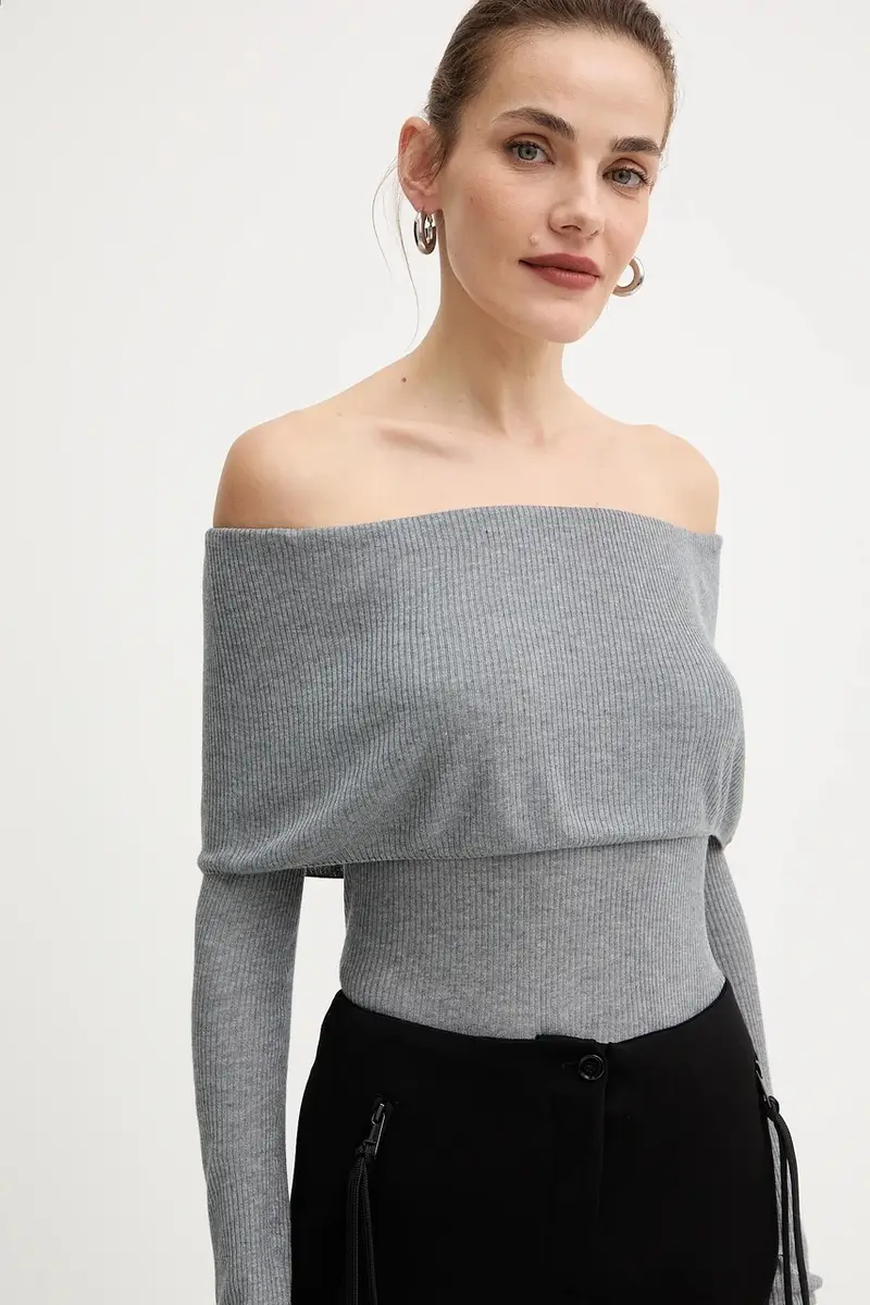 camicia a maniche lunghe MELANIE colore grigio W5BR48 Z0612 miniatura 4