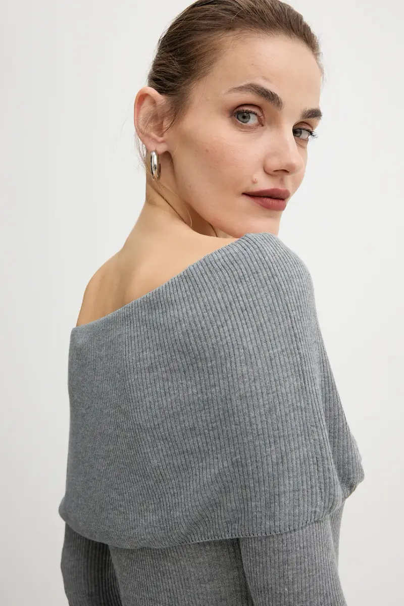 camicia a maniche lunghe MELANIE colore grigio W5BR48 Z0612 miniatura 5