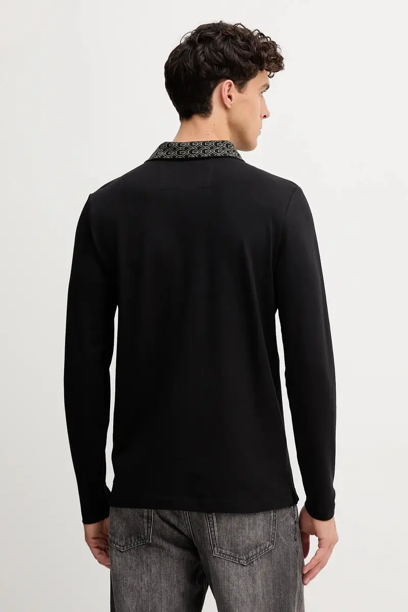 camicia a maniche lunghe uomo colore nero M5YP58 K7O64 miniatura 3