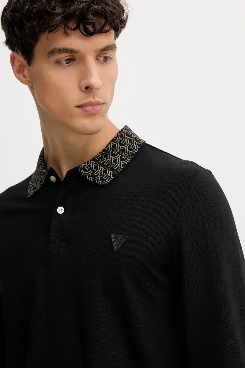 camicia a maniche lunghe uomo colore nero M5YP58 K7O64 miniatura 4