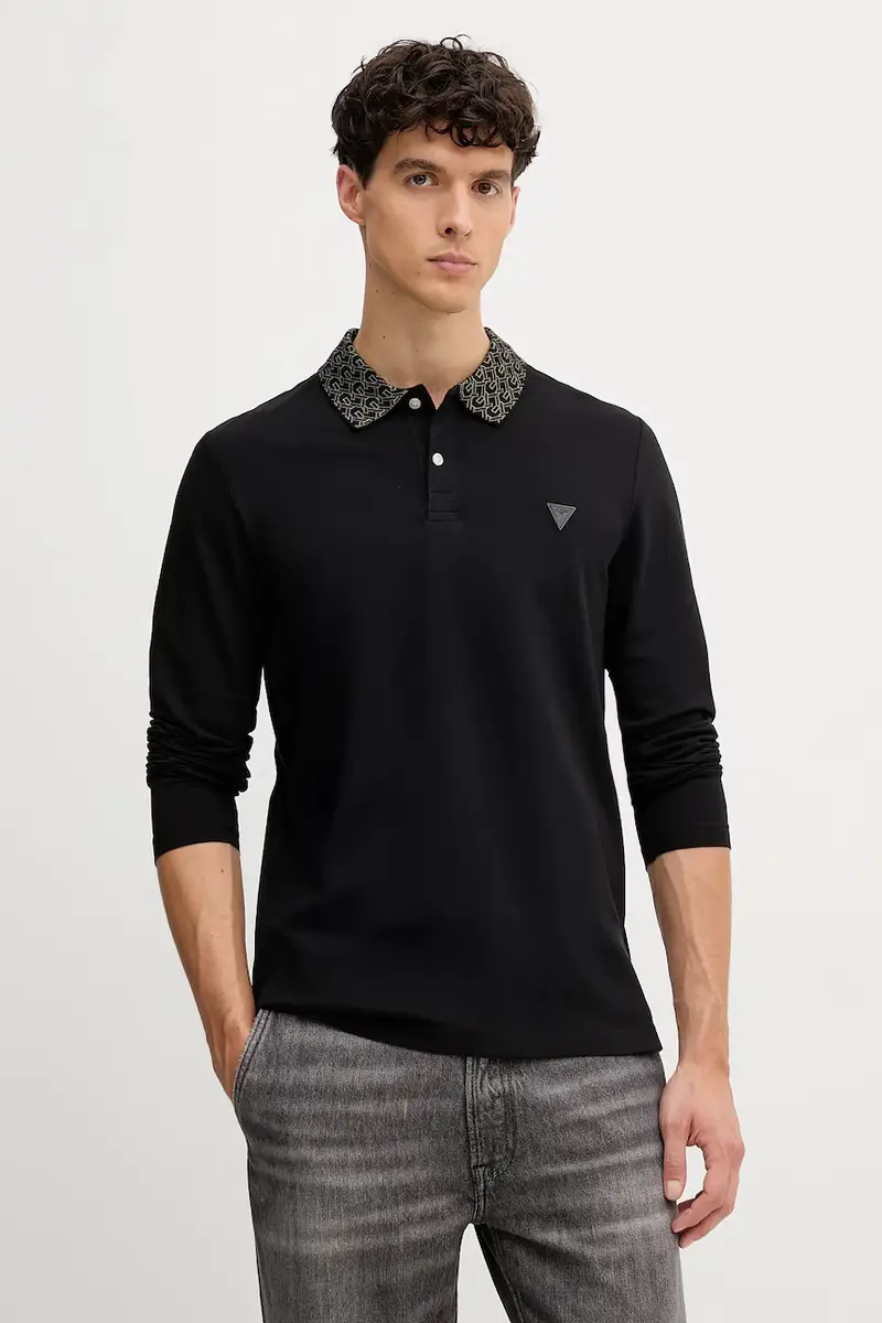 camicia a maniche lunghe uomo colore nero M5YP58 K7O64