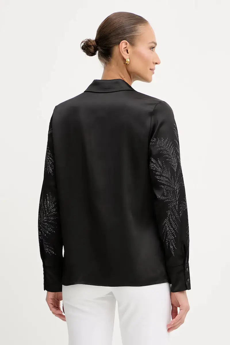 camicia AGNES donna colore nero W5YH40 WFQC2 miniatura 3