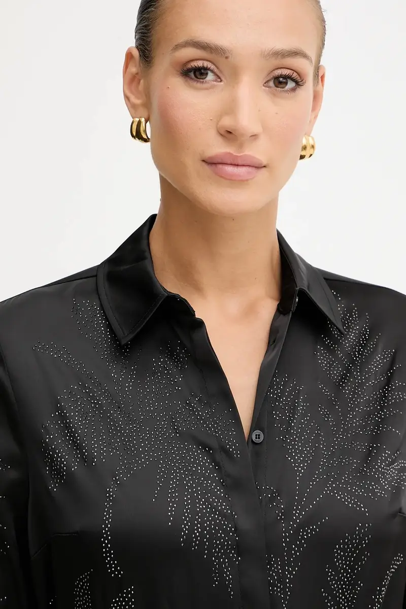 camicia AGNES donna colore nero W5YH40 WFQC2 miniatura 4