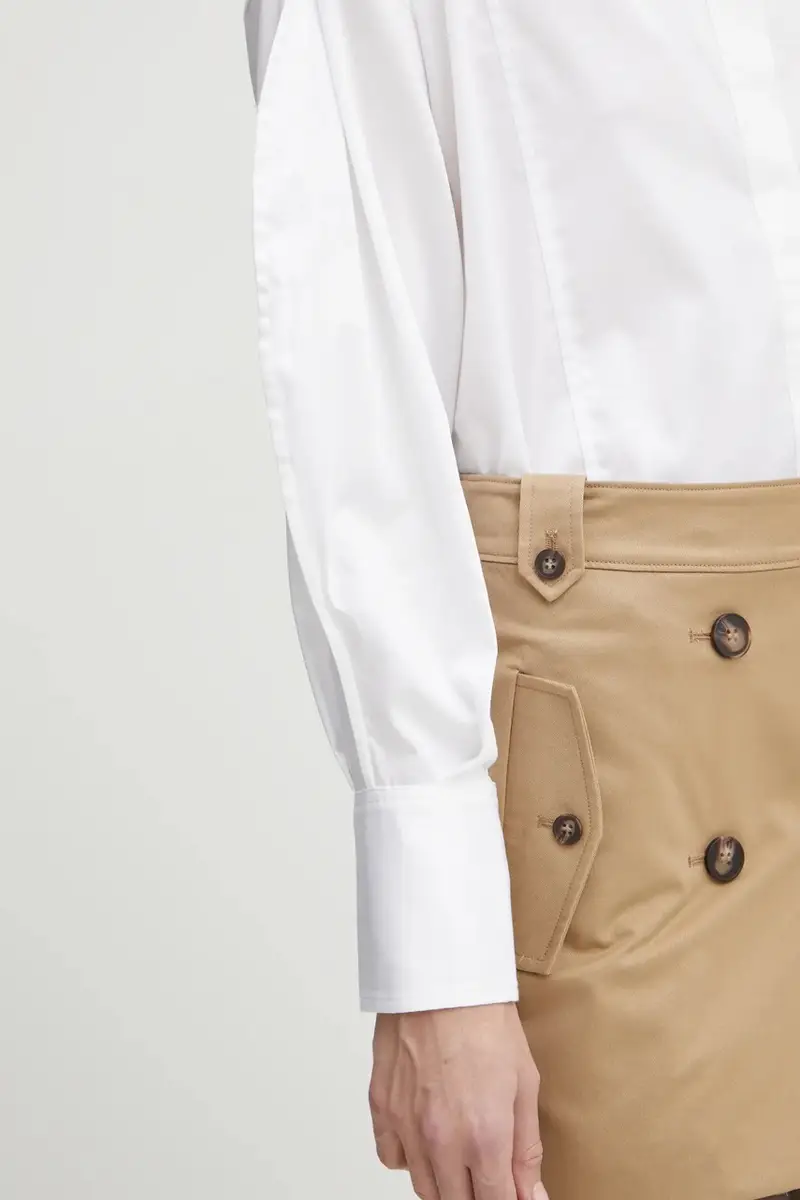 camicia AMA donna colore beige W5RH58 WAF10 miniatura 5