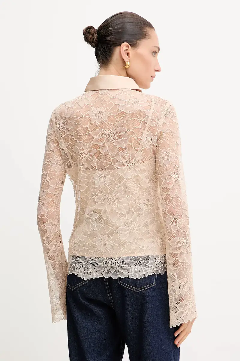 camicia ANTOINETTE donna colore beige W5YH58 WHDY0 miniatura 3