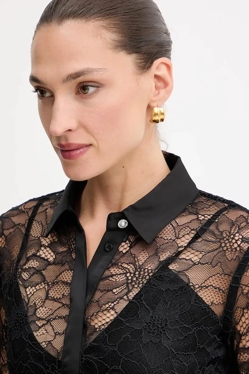 camicia ANTOINETTE donna colore nero W5YH58 WHDY0 miniatura 4