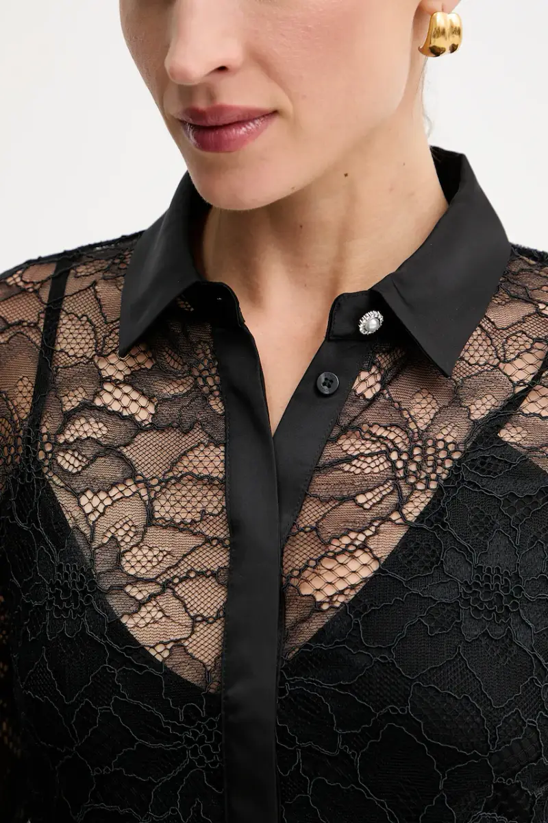 camicia ANTOINETTE donna colore nero W5YH58 WHDY0 miniatura 5