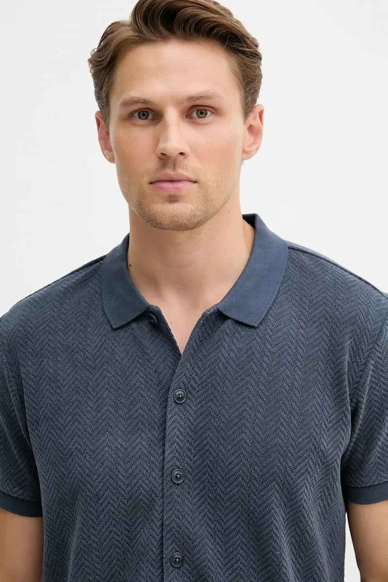 camicia CALVIN uomo colore blu M5YP20 KCWN2 miniatura 4