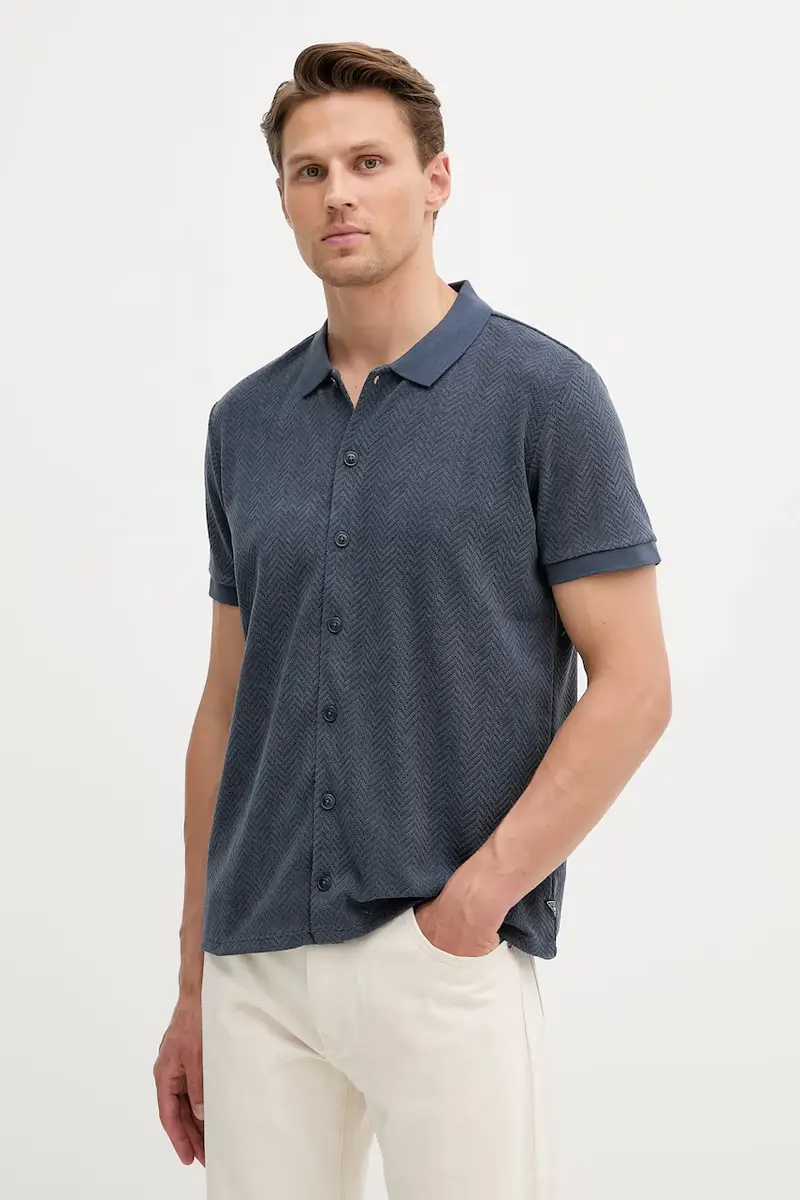 camicia CALVIN uomo colore blu M5YP20 KCWN2