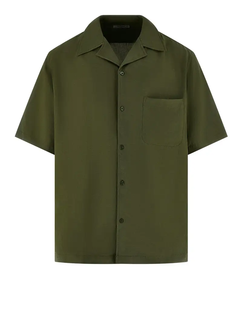 camicia casual guess summer breeze da uomo - verde