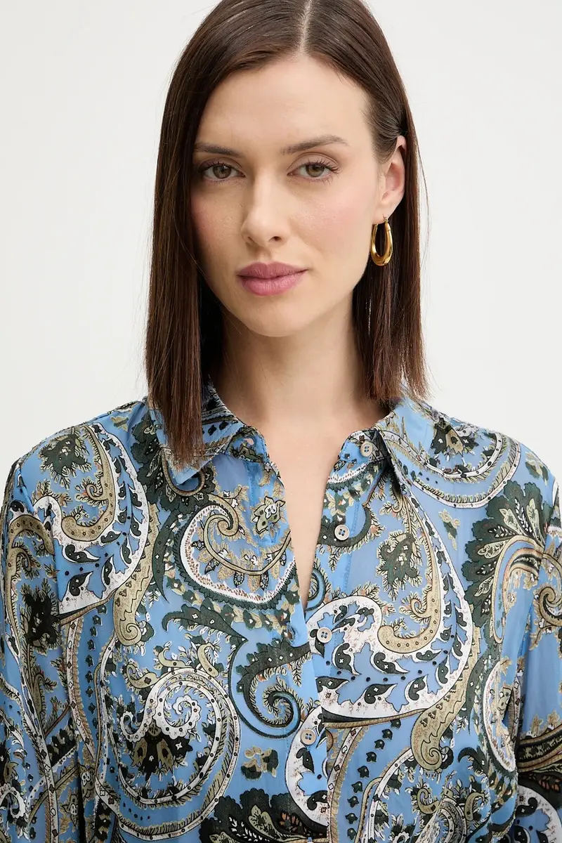 camicia CLARISSE donna colore blu W5BH78 W2770 miniatura 4