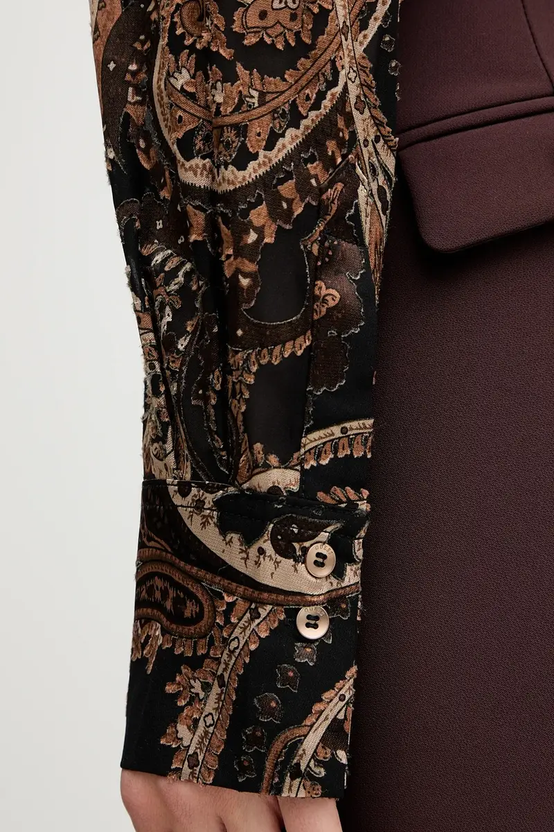 camicia CLARISSE donna colore marrone W5BH78 W2770 miniatura 5