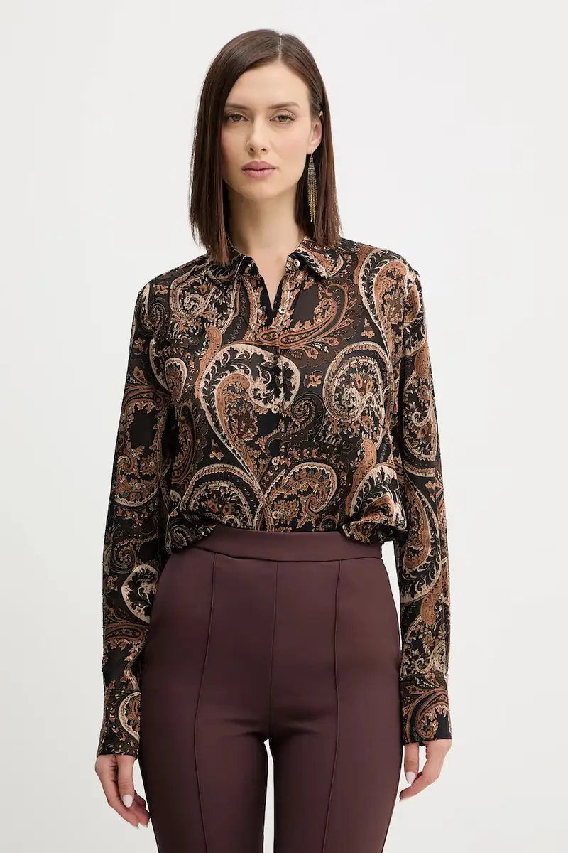 camicia CLARISSE donna colore marrone W5BH78 W2770