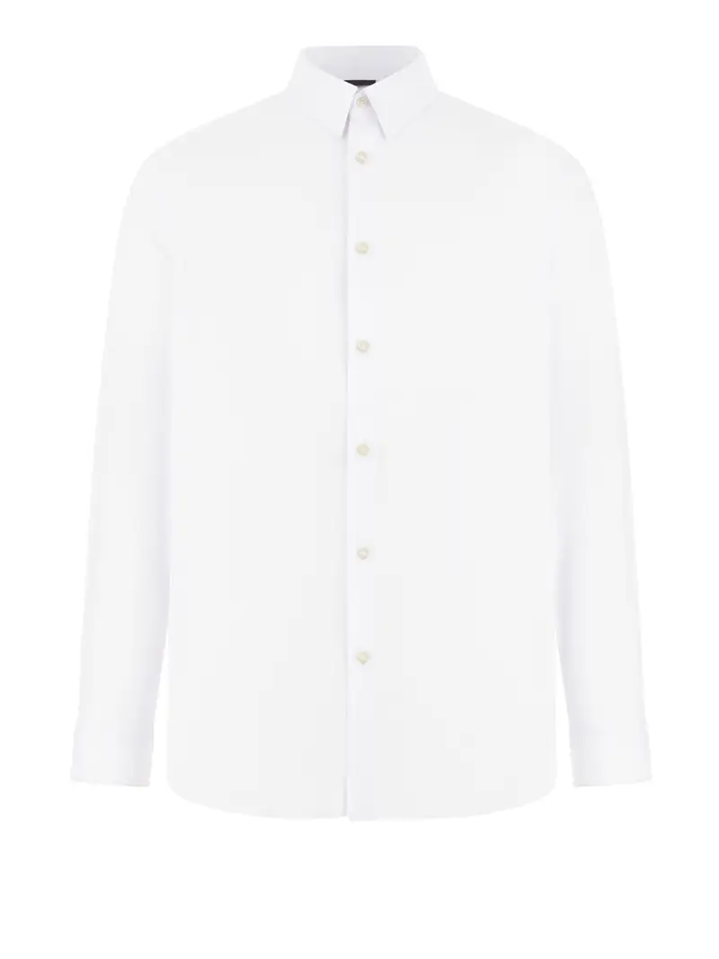 camicia classica guess da uomo - bianco