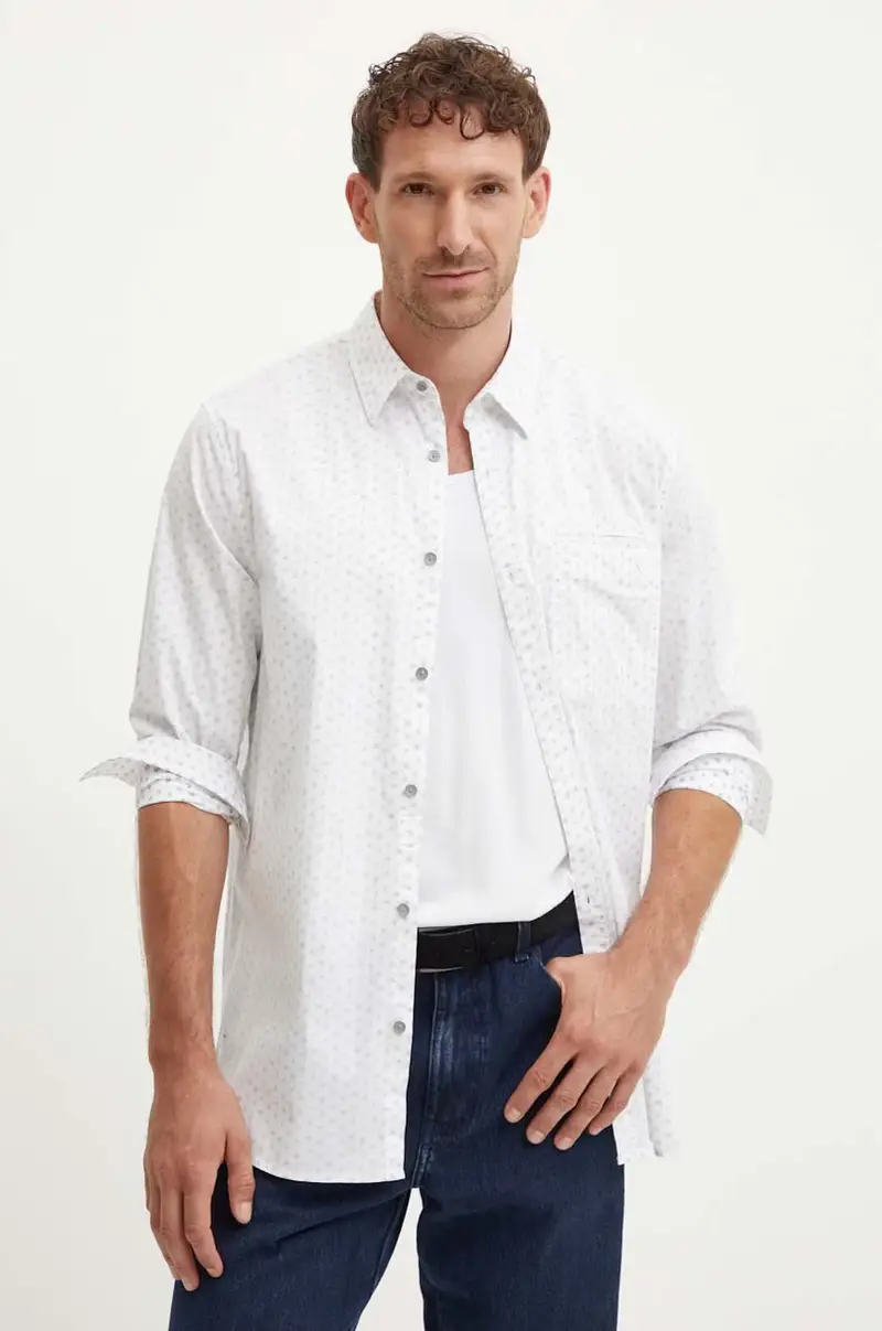 camicia COLLIN uomo colore bianco M4YH08 WGBO1