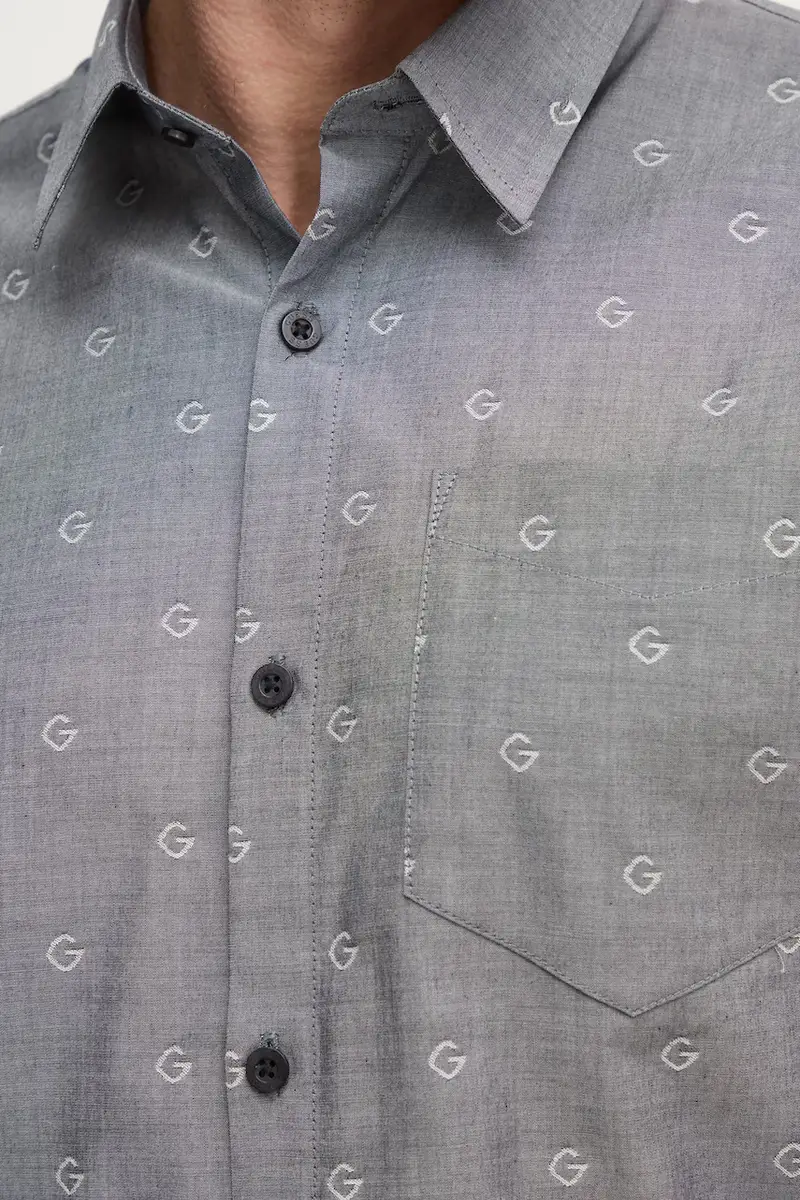 camicia COLLINS uomo colore grigio M5RH05 WFXX1 miniatura 2