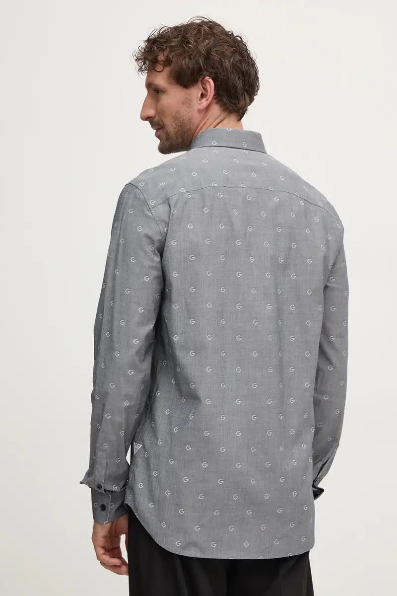 camicia COLLINS uomo colore grigio M5RH05 WFXX1 miniatura 4