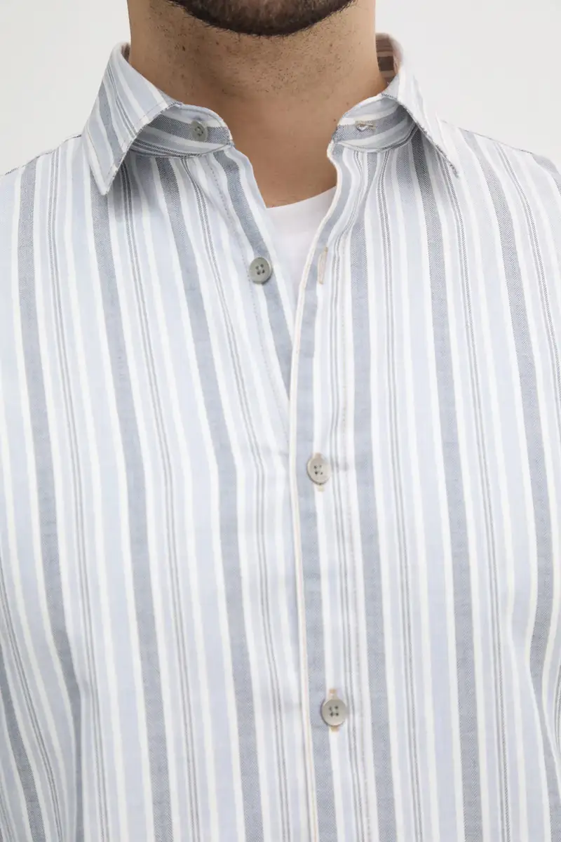 camicia COLLINS uomo colore grigio M5RH29 WGXI1 miniatura 2