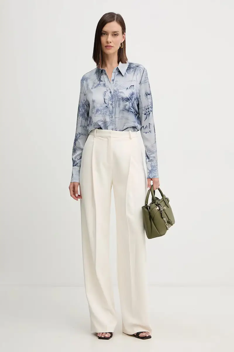 camicia CONCETTA donna colore blu W5YH03 WF1T2 miniatura 2