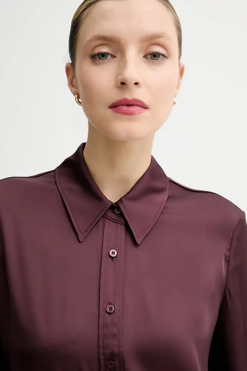 camicia CONCETTA donna colore granata W5YH03 WF1T2 miniatura 4