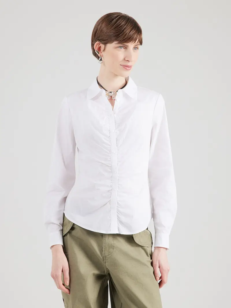 Camicia da donna bianco miniatura 2
