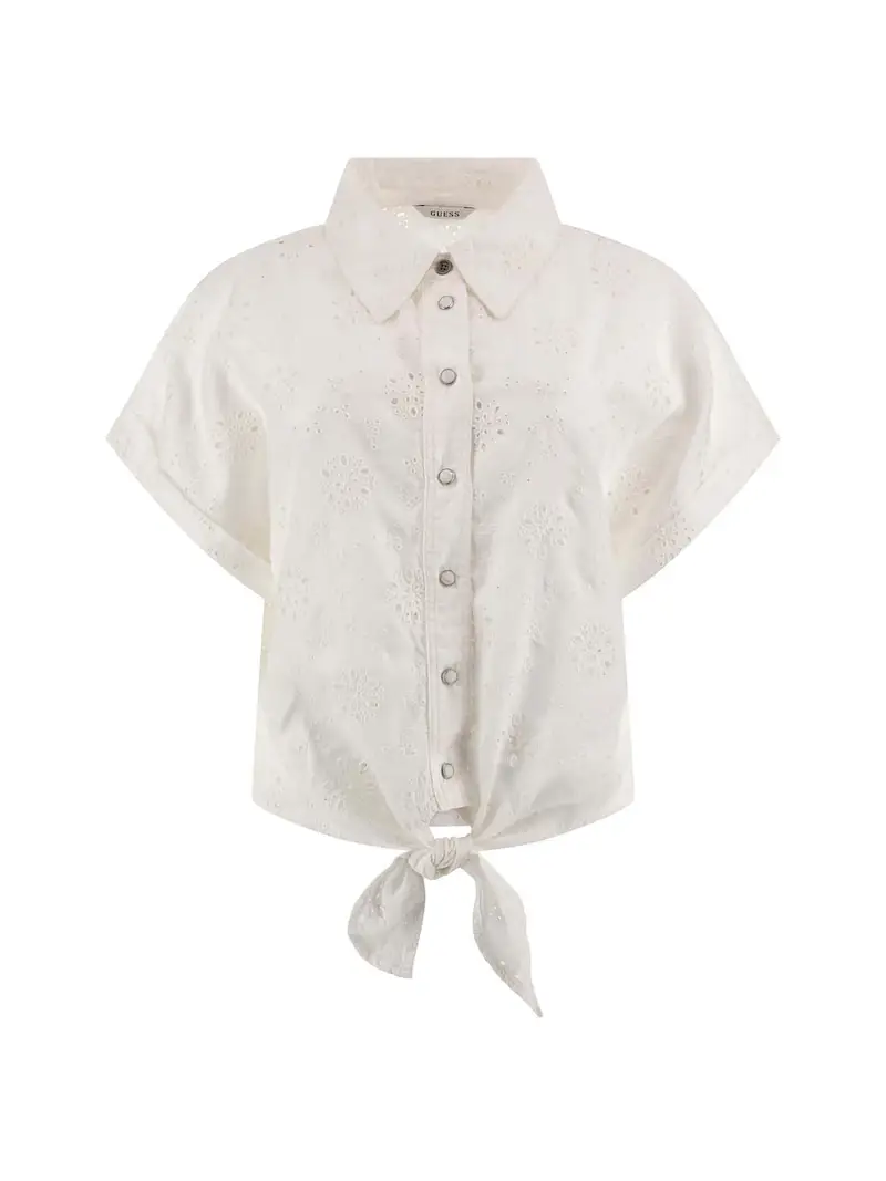 GUESS Camicia da donna 'Brigitte Embro'  bianco
