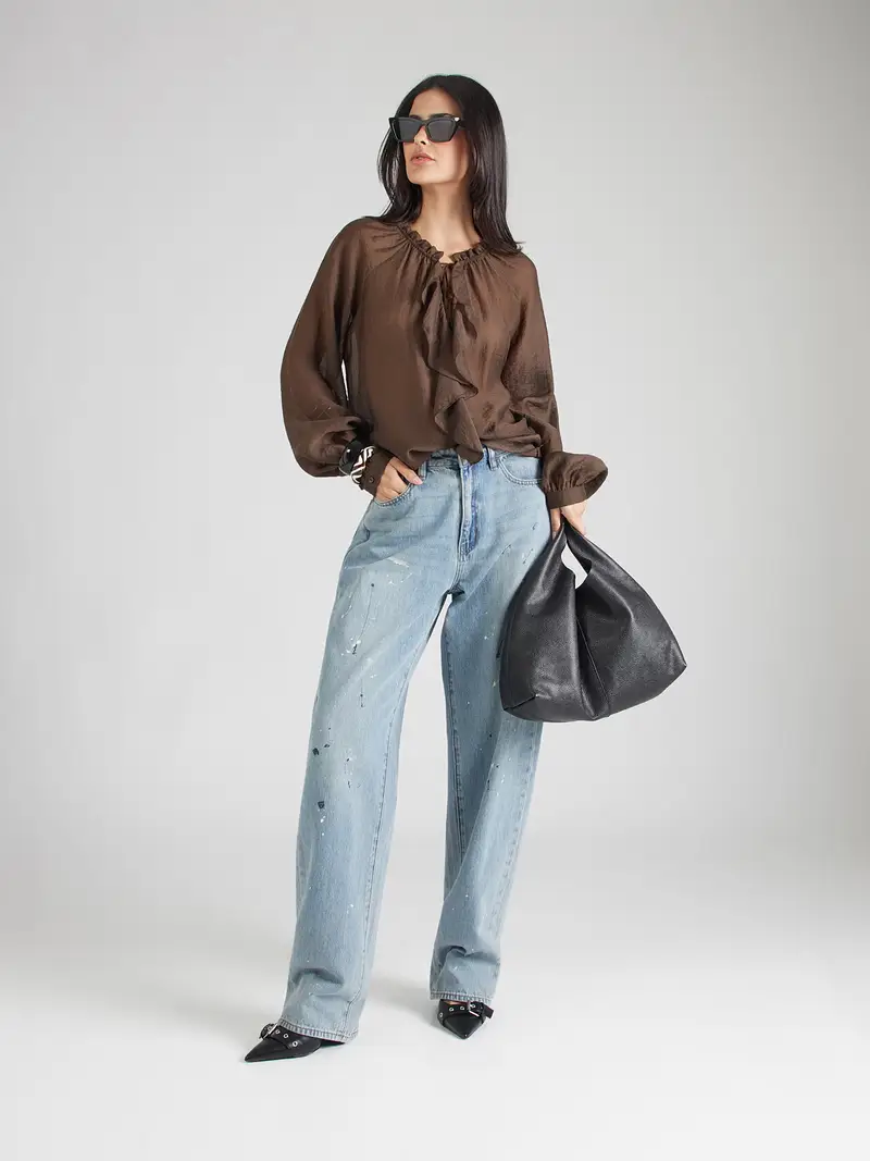 Camicia da donna MAELYS marrone miniatura 2