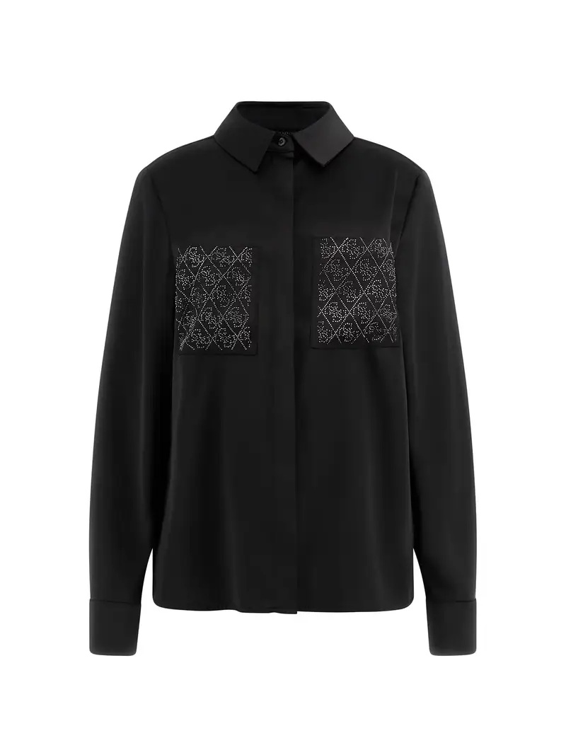 Camicia da donna 'MARGUERITE' nero / argento