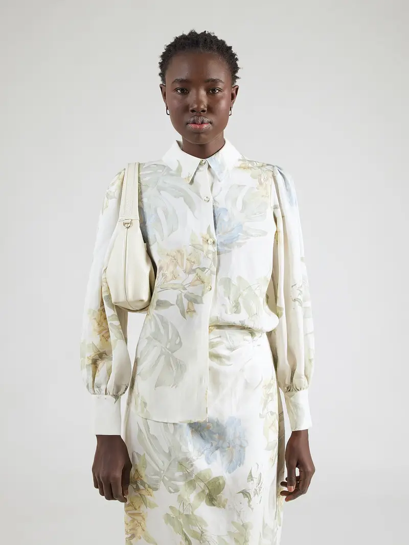 Camicia da donna MIRIAM crema / blu chiaro / cachi / verde pastello miniatura 3