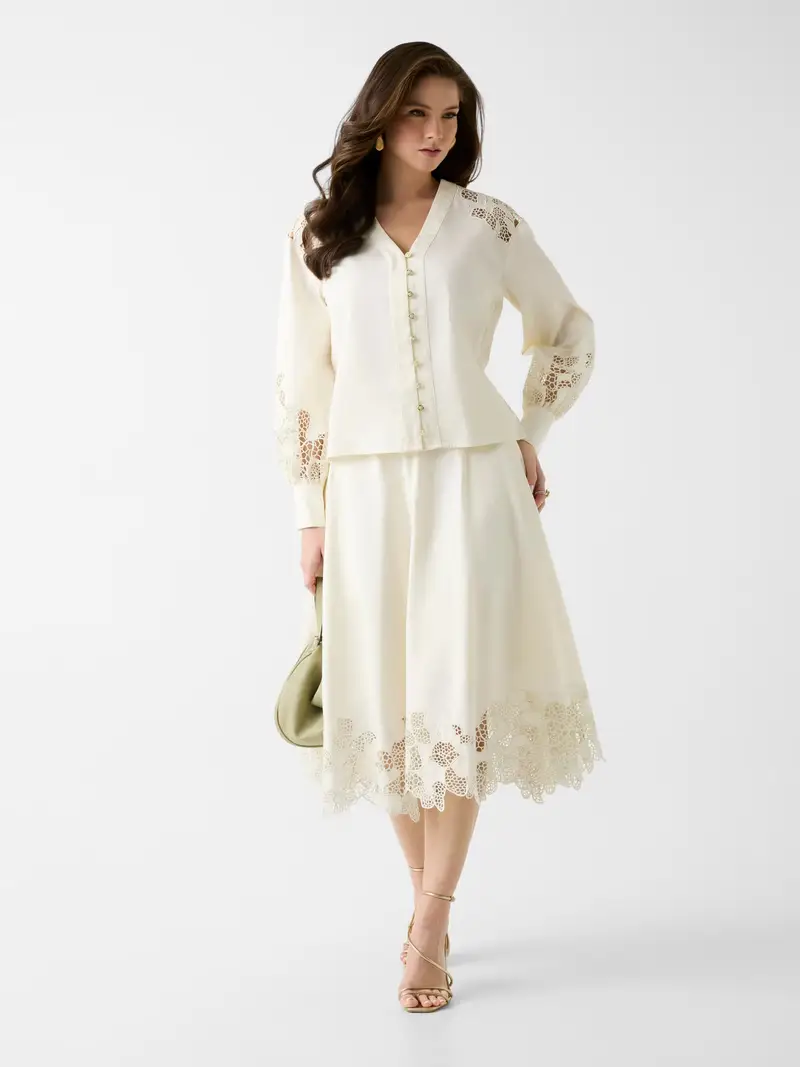 Camicia da donna SONIA beige chiaro miniatura 2