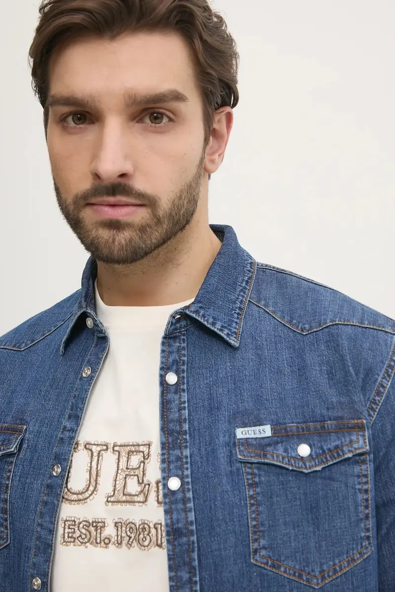 Guess Jeans Uomo Blu 3312157 miniatura 4