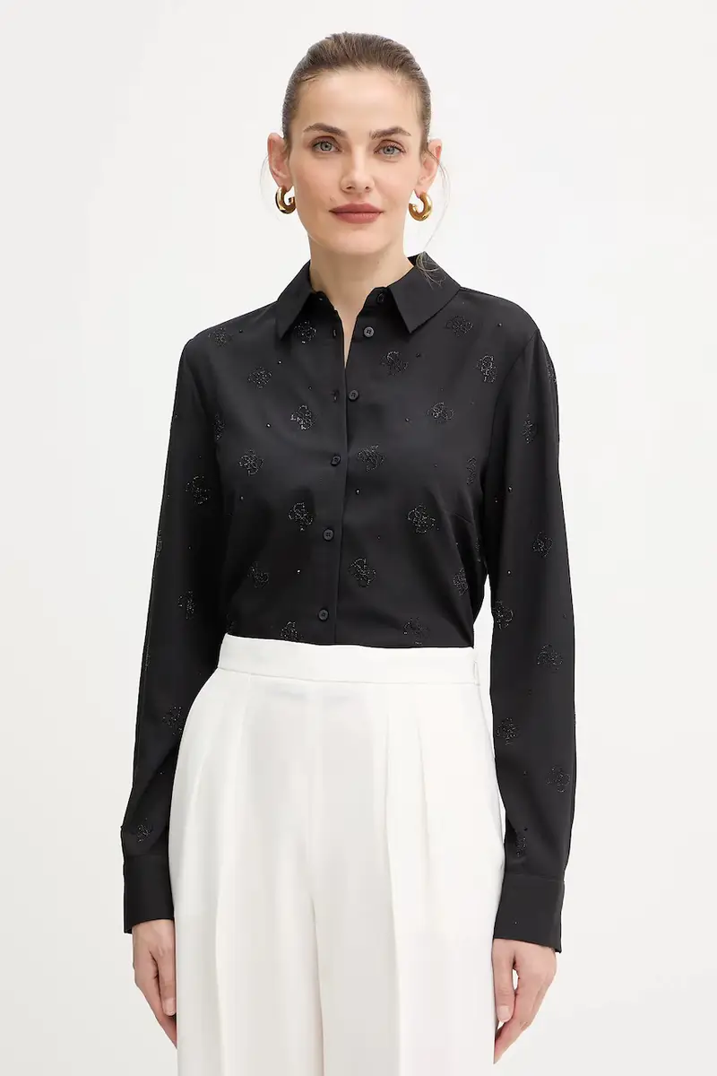 camicia donna colore nero W5BH80 W2982