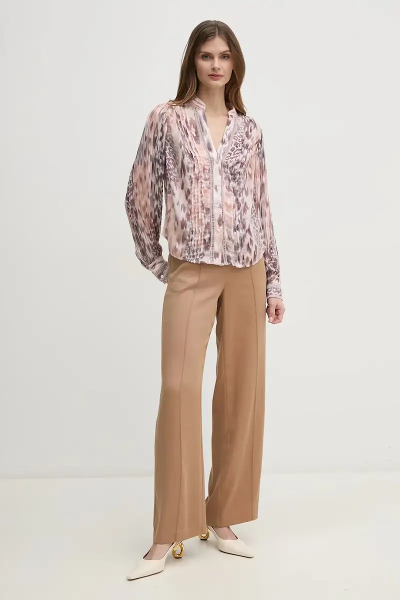 camicia donna colore rosa W5RH16 WDW82 miniatura 2