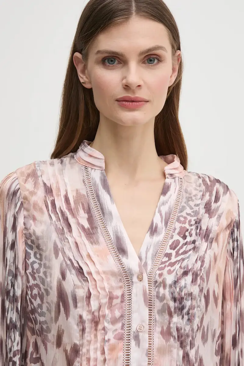 camicia donna colore rosa W5RH16 WDW82 miniatura 4