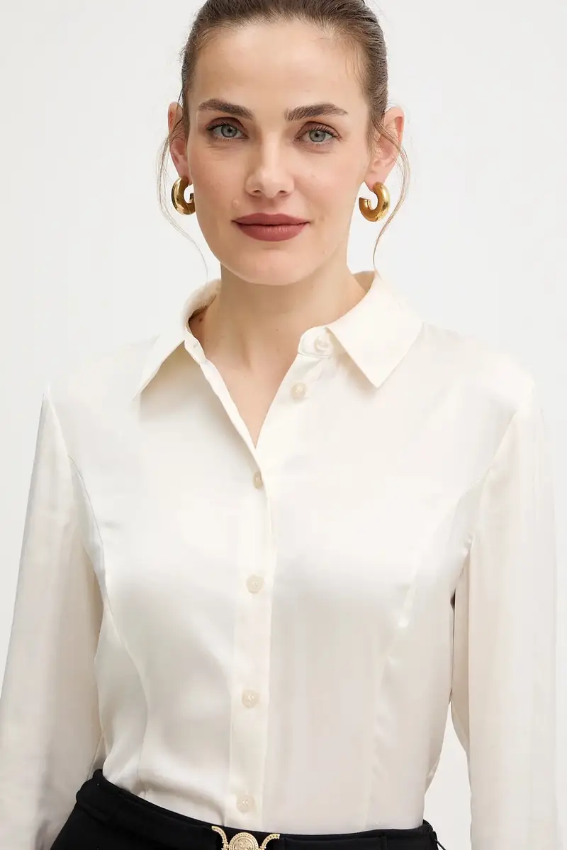 camicia FERNANDA donna colore beige W5BH83 WF1T2 miniatura 4