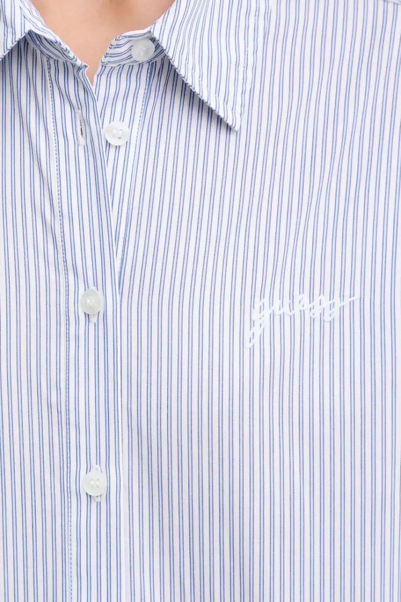 camicia in cotone LAURIANE donna colore blu W5YH47 WHD10 miniatura 5