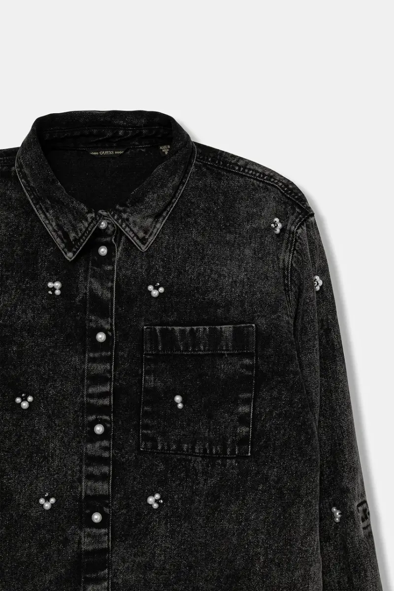 camicia jeans bambino/a colore nero J5BH02 D4IC0 miniatura 3