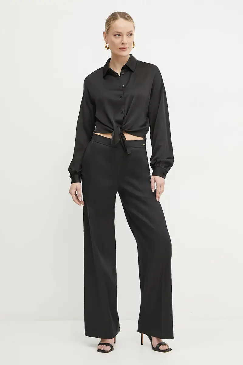 camicia JUN donna colore nero W5GH0I WH9C2 miniatura 2