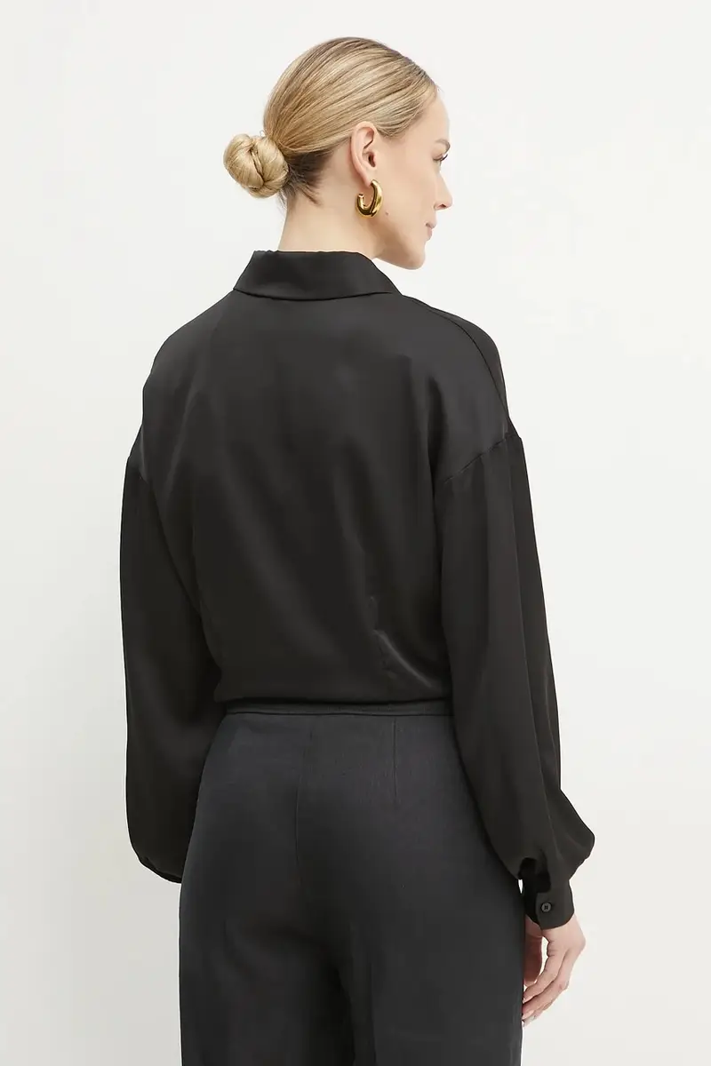 camicia JUN donna colore nero W5GH0I WH9C2 miniatura 3