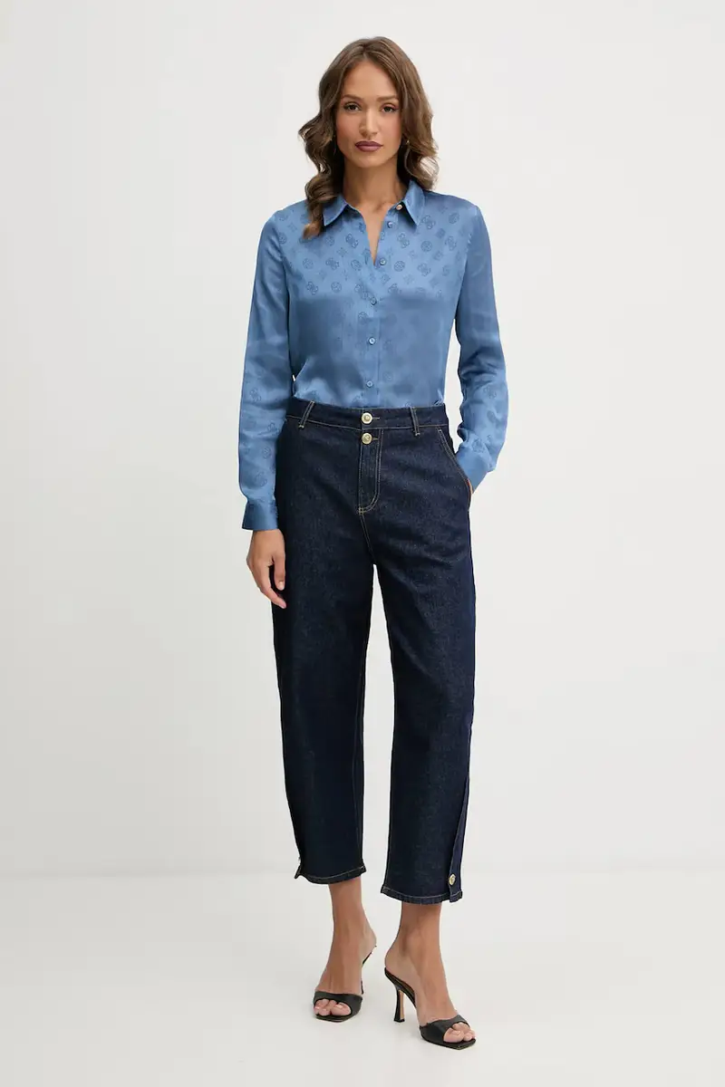 camicia MARTHE donna colore blu W5YH1A WHCR2 miniatura 2