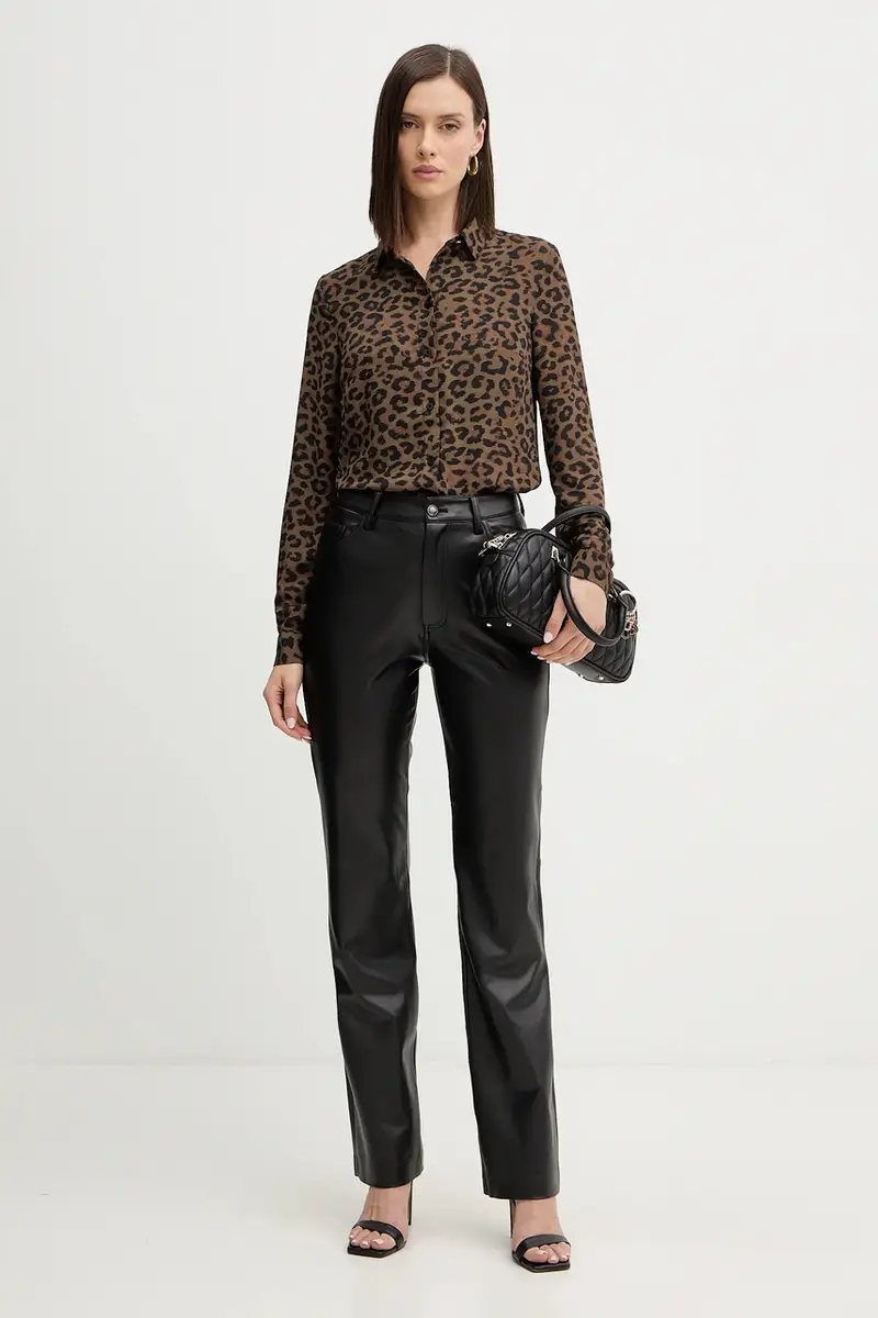 camicia NEW CLOUIS donna colore marrone W5BH73 WGLA2 miniatura 2