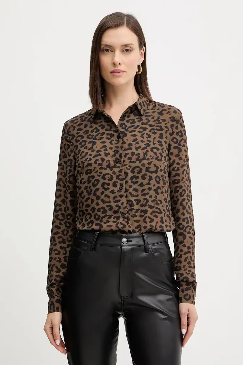 camicia NEW CLOUIS donna colore marrone W5BH73 WGLA2