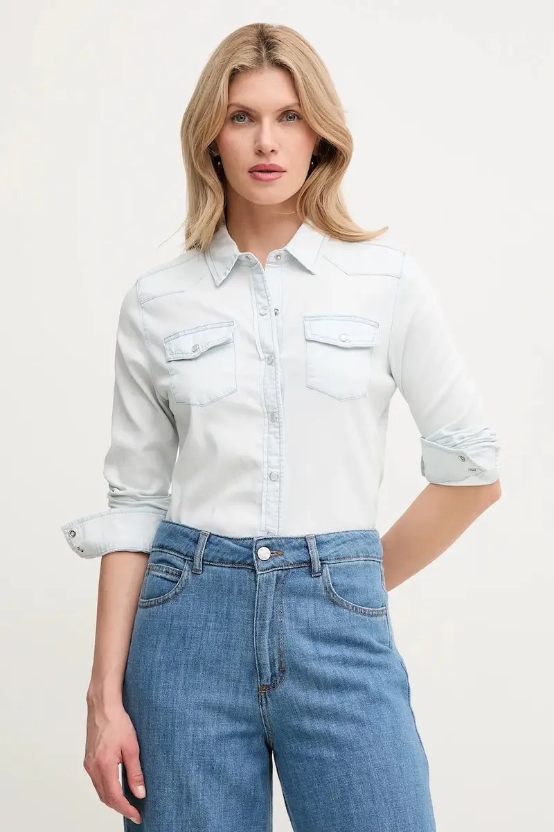 camicia RILEY donna colore blu W2GH75 D4NA0