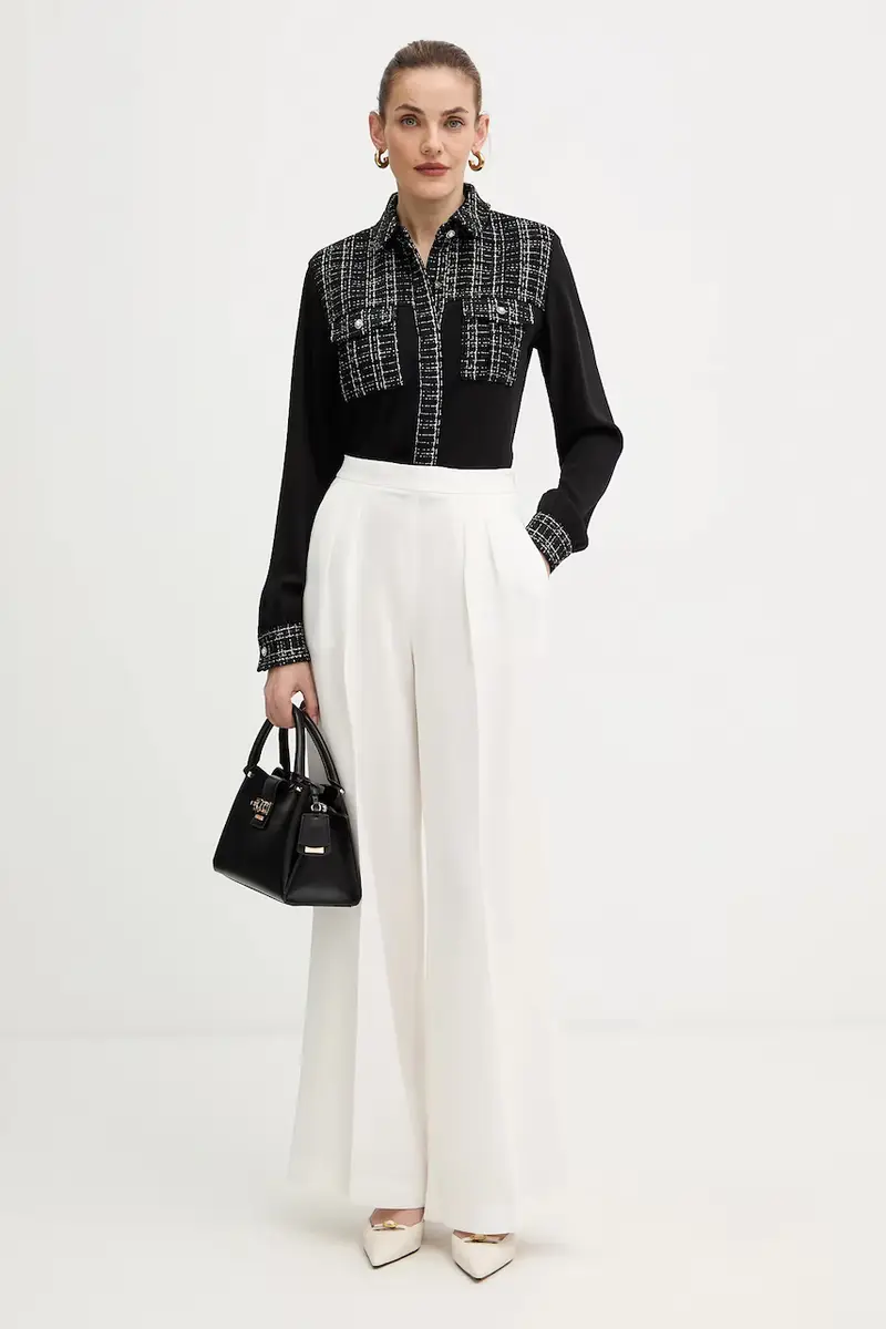 camicia SANDRA donna colore nero W5BH55 W2382 miniatura 2