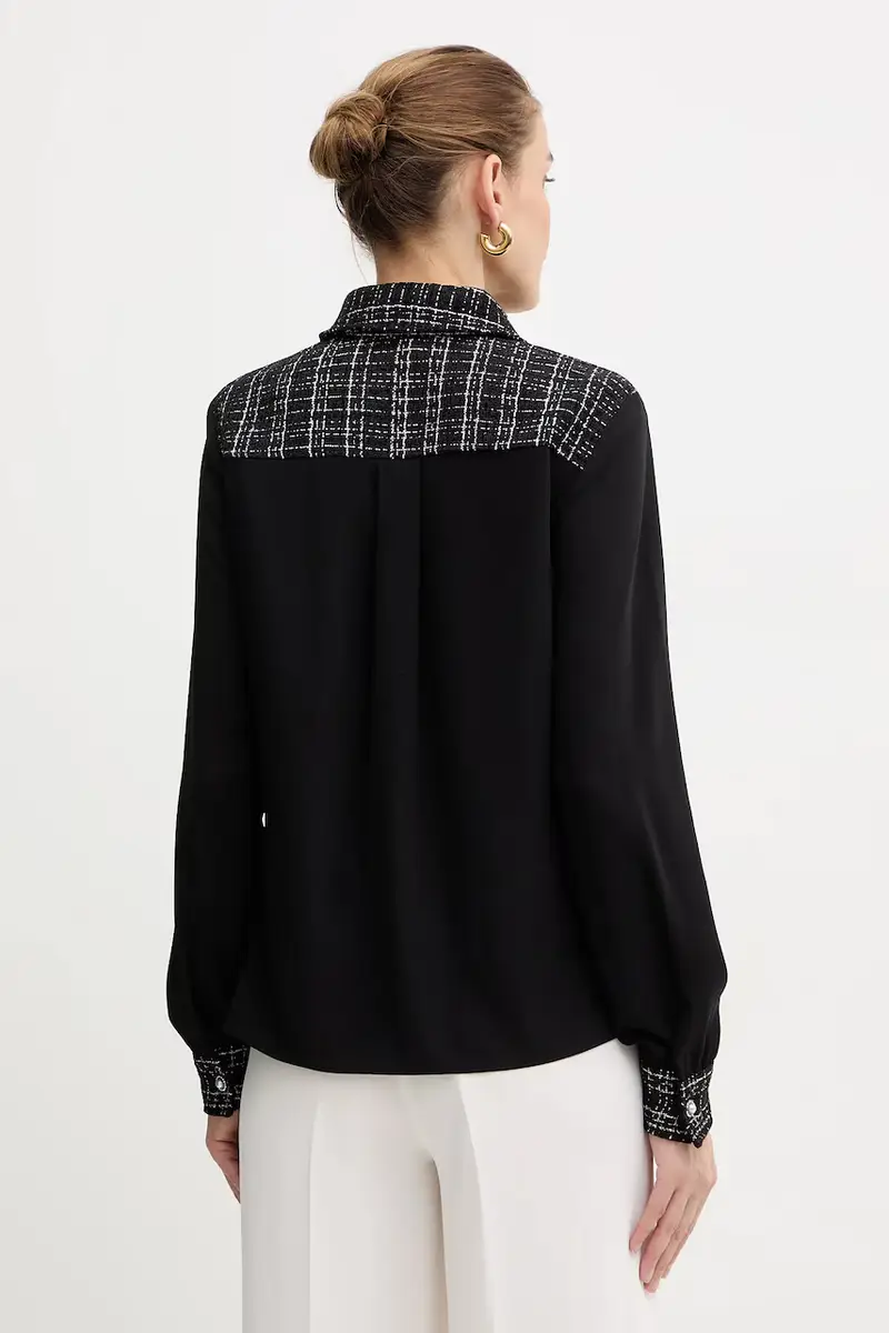 camicia SANDRA donna colore nero W5BH55 W2382 miniatura 3