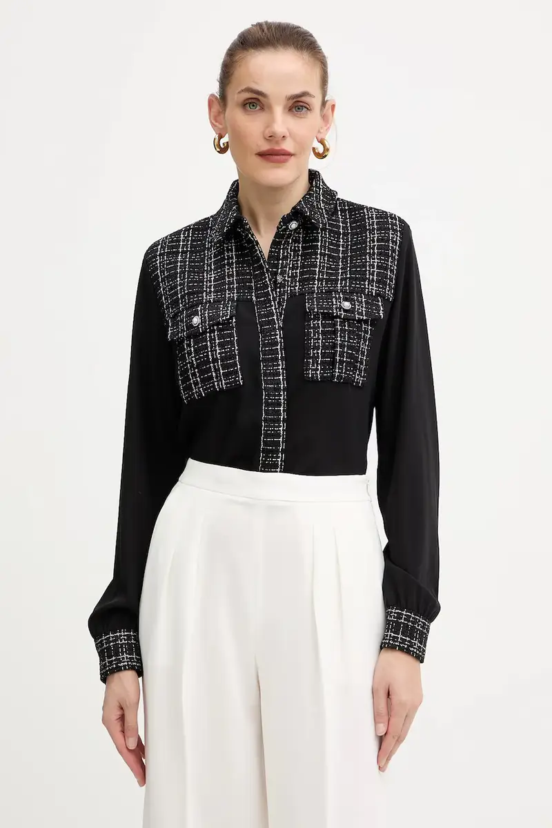 camicia SANDRA donna colore nero W5BH55 W2382