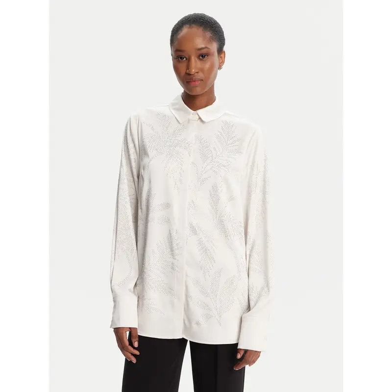 Camicia W5YH40 WFQC2 Écru Regular Fit Écru