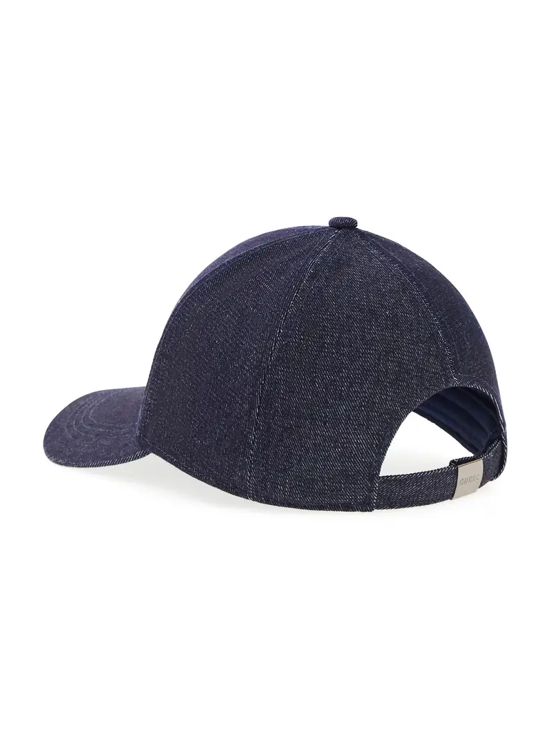 Cappello da baseball blu denim / bianco miniatura 3