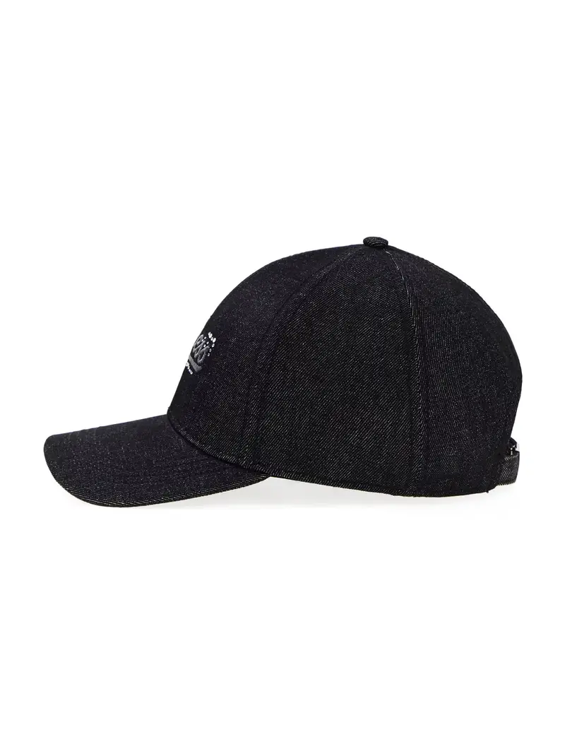 Cappello da baseball grigio scuro / nero sfumato / argento